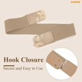 thumbnail image 5 of WHIPPY Women's Elastic Wide Belt Ladies Stretch Cinch Waist Belts for Dresses, 5 of 6