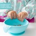 thumbnail image 6 of Bumkins Baby Silicone First Feeding Set w/ Bowl, Lid & Spoon for Ages 4 months+ (Blue), 6 of 6