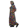 thumbnail image 2 of Satsuma Women's Long Kimono Robe with Pockets and Headwrap - African Print Trench Coat, 2 of 4