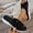 Black, variant on Womens Casual Platform Slide Sandals, Walking Shoes with Thick Cushioned Sole, Slip-On Strap Slippers for Outdoor Beach and Pool, Lightweight Non-Slip Footbed for All-Day Comfort