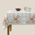 thumbnail image 2 of Fall Tablecloth Round 60 Inch, Pumpkin Maple Leaves Tablecloths Tablecloths Outdoor Polyester Thanksgiving Autumn Table Cover for Holiday Party Picnic Dinner Decor, 2 of 4