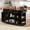 Black, variant on MODERNLUXE Kitchen Island Cart with Drop Leaf, Rolling Kitchen Cart on Wheels with Storage Cabinets,Power Outlet,3 Drawers & 5 Open Side Racks,Portable Island Table for Kitchen Dining Room, Black