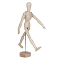 thumbnail image 2 of Maniquí Articulado de Madera Sincero Cuerpo Flexible y Base Estable, 2 of 9