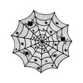 thumbnail image 2 of UALSRZL Halloween Decorations Lace Cloth, 40x40 Halloween Spider Web Table Runner, Black Lace Table Runner for Halloween Party Dinner Table Wall Decor, 2 of 6