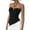 Black, variant on Summer Tops for Women Halter Neck Ruched Cropped Blouse Lace Trim Spaghetti Strap Casual Party Cocktail Night Out Fashion Top, Blue M