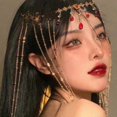 thumbnail image 2 of Wedding Forehead Pendant for Head Chain for Women Festival Forehead Headchain Jewellery Headpiece for Taking Photo Props, 2 of 4