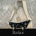 thumbnail image 2 of Gorham, Gregory 15x15 Gold Ornate Wood Framed with Double Matting Museum Art Print Titled - Ikat Bath Relax, 2 of 4