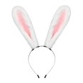 thumbnail image 4 of 2 Diademas Largas con Orejas de Conejo para Cosplay. blanco rosa Macarena sombreros de cosplay, 4 of 7
