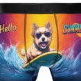 thumbnail image 4 of Retro Surfing Soft Coated Wheaten Terrier in Cool Sunglasses Hello Summer Waves All Over Print Boxer Briefs Underwear for Men Dad Wheatie Dog Lover - 10001, 4 of 6
