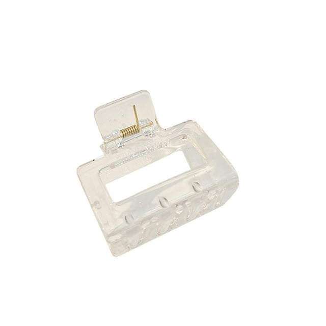 Hold Hair Claw Claw Hair Clip Medium Hair Claw Clip Rectangular Claw Clip Medium Hair Claw Clips Hair Styling Accessories Rectangle Claw Clips For Women GirlsTransparent