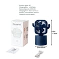 thumbnail image 2 of RoamHome Cactus Portable Desk Fan Small Quiet Desktop Mini Fan, Mute USB Rechargeable Tabletop Personal Cooling Fans for Bedroom Office, High Appearance Gift for Students Workers (Dark Blue), 2 of 7