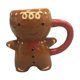 thumbnail image 3 of Taza de té Taza de café de cerámica Novedad Hombre de jengibre Regalos de cumpleaños Taza de café 3D para oficina Bebidas Agua Mujeres Hombres Navidad, 3 of 10
