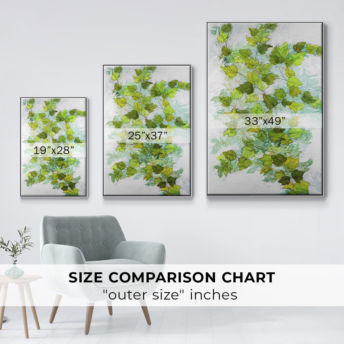 Ivy Framed Premium Gallery Wrapped Canvas - Ready to Hang