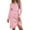 Pink, variant on Wancir Women's Maternity Dress Short Sleeve Casual Pregnancy Dresses Rib Knit Crewneck Pregnant Clothes with Belt