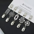 thumbnail image 3 of K-KED Vintage Women Sweater Collar Clip Clasp Shirt Dress Cinch Cardigan Clip Delicate Jewelry -G, 3 of 9