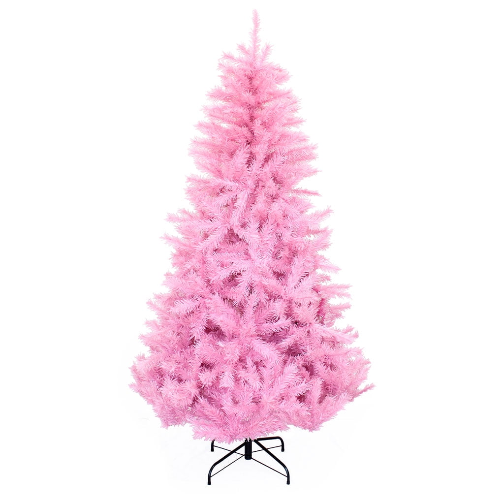 Perfect Holiday 6' Pink Norway Pine Tree with Metal Stand, Unlit, 921 ...