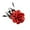 Red, variant on Flower Brooch Pin Silks Wonderful Rose Camellia Feather Charm Fashion Beautiful Created Clip Hair Flowers Brooches Accessories Idea for Party Dance Wedding Banquet for Elegant Women Gift
