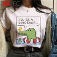 thumbnail image 3 of Linda camiseta de dinosaurio, camiseta con estampado femenino, tumblr 2021, camisetas vintage para parejas, camiseta blanca, ropa para parejas, 3 of 5