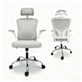 thumbnail image 1 of Yvike Ergonomic Office Desk Chair, Breathable Mesh Swivel Computer Chair, Lumbar Back Support Task Chair, Office Chairs with Armrests Lumbar Support and Adjustable Headrest Tilt Function,Grey, 1 of 8