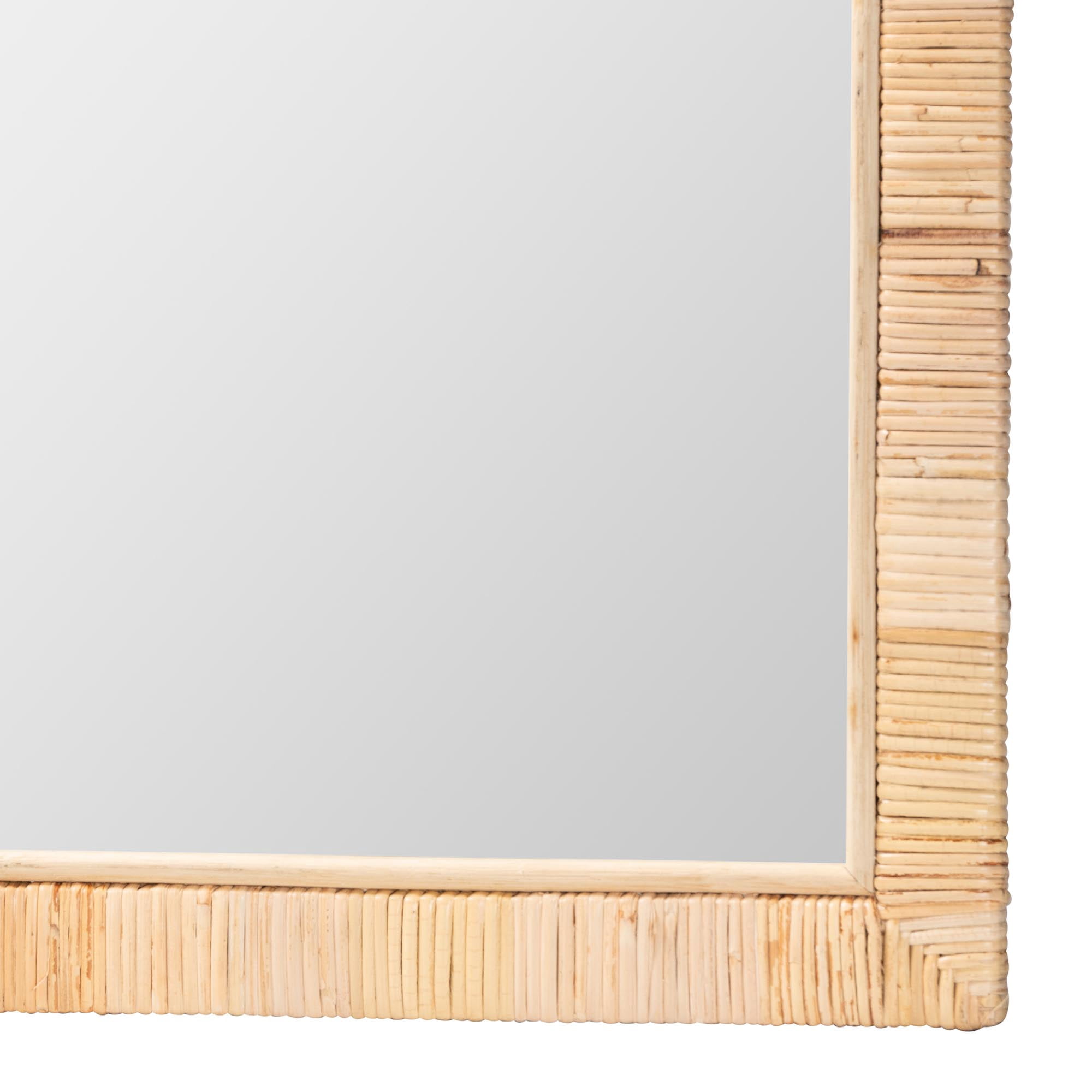 bali & pari Lankston Boho Mirror, Rectangle, Natural