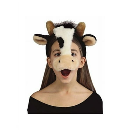Child's Cow Plush Animal Headpiece