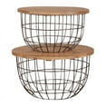 thumbnail image 1 of Liberty Furniture Akins Brown Metal Nesting Caged Accent Tables, 1 of 9