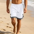 thumbnail image 6 of 7" Mens Athletic Shorts Running Elastic Drawstring Waist with Pocket Mesh Short Pants Fathers Gifts M-5XL, 6 of 8