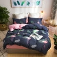 thumbnail image 4 of Polyester Bedding Set for 1.2m Bed - Includes Pillowcase, Flat Sheet, and Duvet Cover, Comfortable & Breathable, 4 of 8