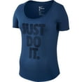 thumbnail image 1 of Nike SCP Paper Just Do It MRG Women's T-Shirt Navy Blue/White 803954-423, 1 of 2