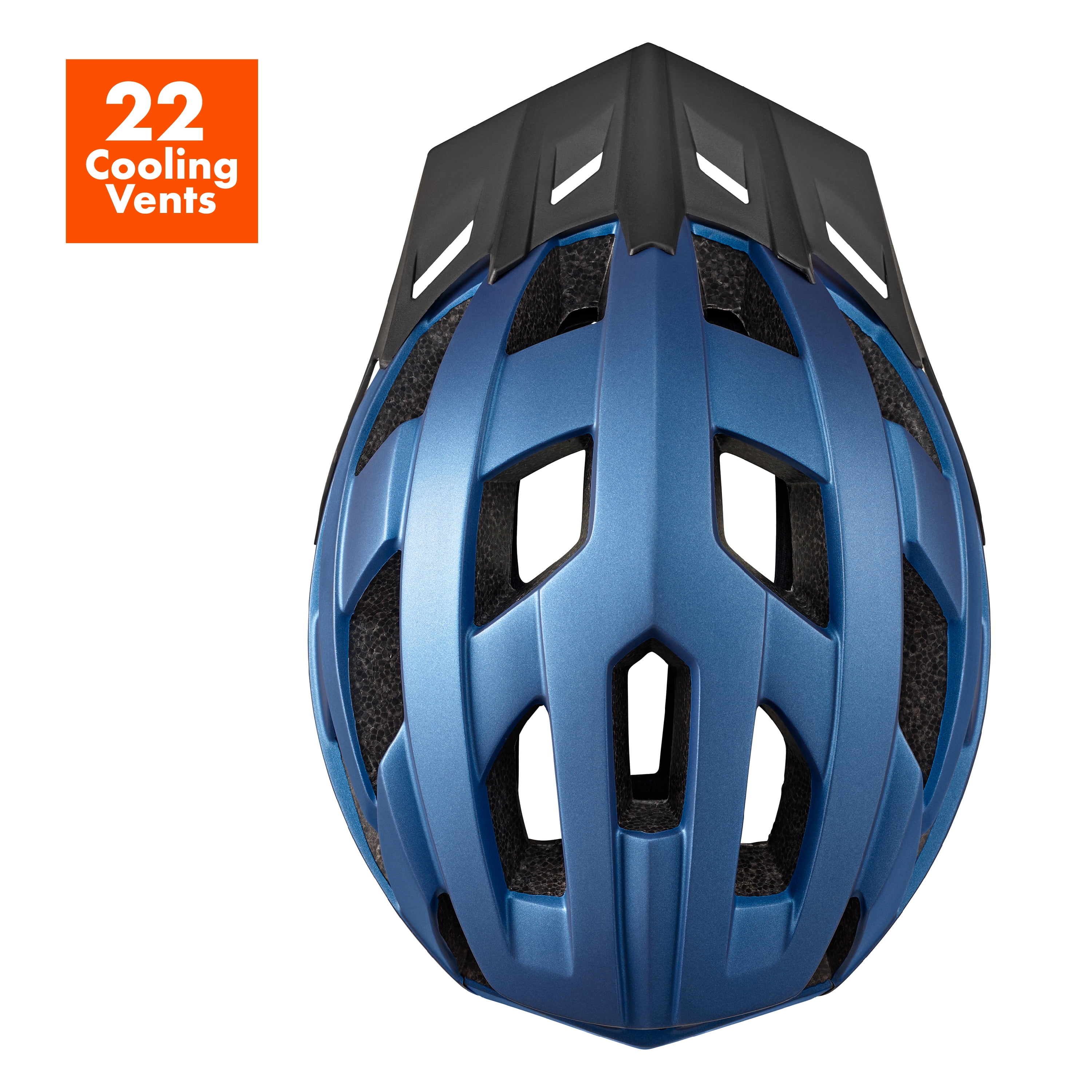Ozark Trail Adult Bike Helmet, Blue, Adjustable, Ages 14+