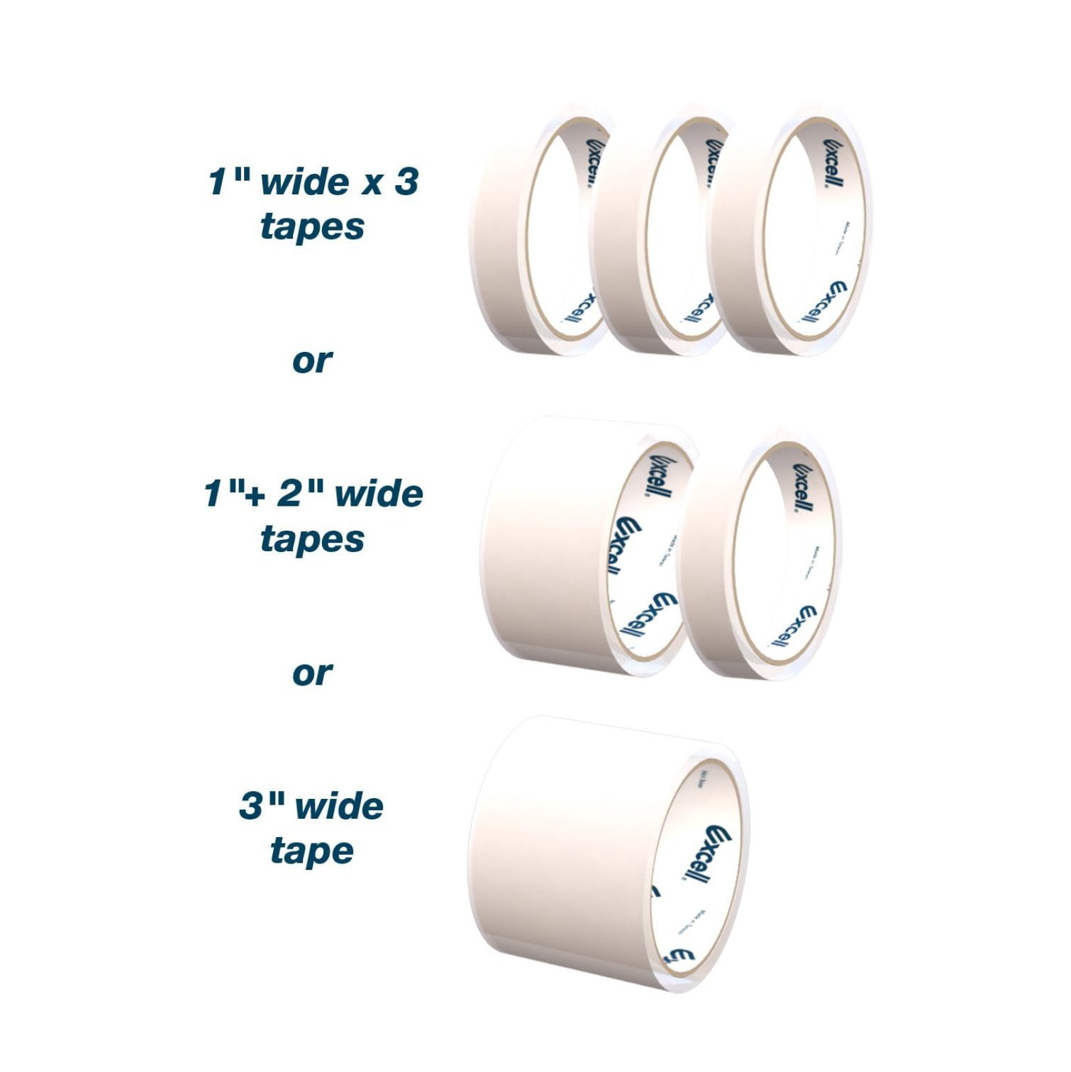 Tape Dispenser Desktop, 3 Inch Wide Steel Dispenser with Suction Cups
