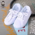 thumbnail image 2 of Zapatos de lona para niños, uniforme escolar, zapatillas blancas con cordones y cinta mágica para niños, niñas, estudiantes, guardería, 2 of 5