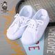 thumbnail image 2 of Zapatos de lona para niños, uniforme escolar, zapatillas blancas con cordones y cinta mágica para niños, niñas, estudiantes, guardería, 2 of 5