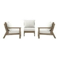 thumbnail image 2 of WestinTrends Avalon Outdoor Patio HDPE Sectional Sofa with Patio Cushions, Weathered Wood/White, 2 of 5