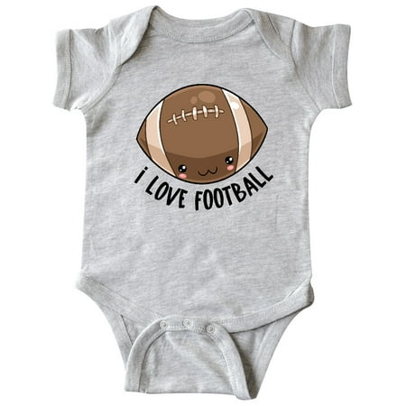

Inktastic Cute I Love Football Gift Baby Boy or Baby Girl Bodysuit