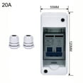 thumbnail image 1 of Solar Photovoltaic Cell Combiner Box Dc Circuit Breaker Switch with Junction Box 20A, 1 of 7