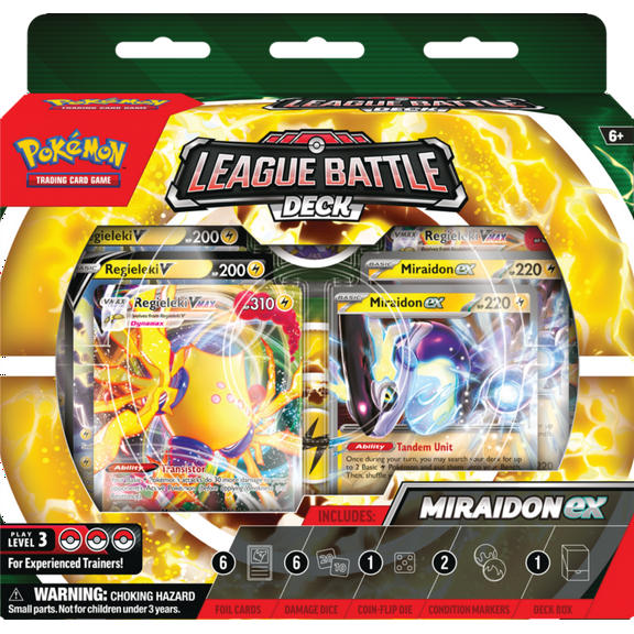 Pokemon Trading Card Games Miraidon Ex League Battle Deck - 60 Card Deck