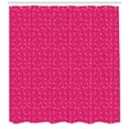 thumbnail image 3 of Ambesonne Cactus Print Shower Curtain, Hearts Pots Hand Drawn, 69"Wx84"L, Magenta and White, 3 of 3