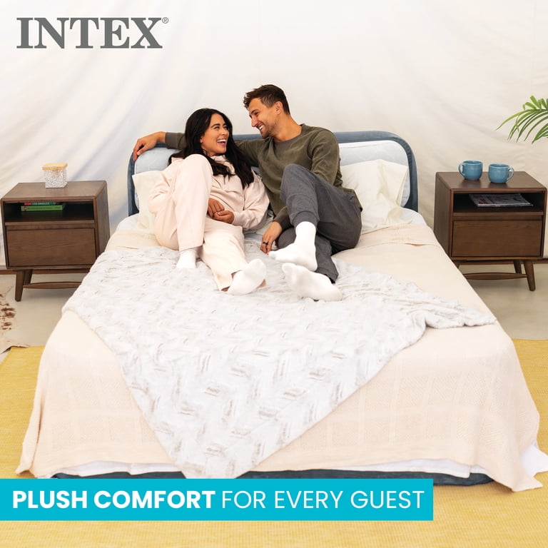 Intex Queen Dura-Beam Deluxe Ultra Plush Headboard Airbed 64447ED