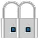 thumbnail image 1 of Candados Inteligentes de huellas VentDepot AppLock Silver 2 Pzas Biométrico USB, 1 of 2