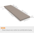 thumbnail image 3 of Outsunny Outdoor Lounge Chair Cushion with Back Ties, Dark Grey, 3 of 10