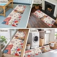 thumbnail image 5 of Independence Day 2'x6' Runner Rugs for Hallway Kitchen Bedside Non Slip Washable, Cat Patriotic Flag Firework Flowers Entryway Rug Runners with Rubber Backing, Long Carpet Runner for Laundry Room, 5 of 8