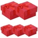 thumbnail image 1 of Joyero cartón rojo compacto VelvCarmine 5Pzas Carmín 4x4x2.5cm Cartón Joyero., 1 of 3