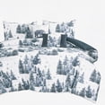 thumbnail image 2 of 5-Piece Velvet Comforter Set, Winter Forest Bear Print Bedding Sets, King, 2 of 4