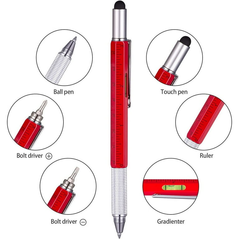 in Multi Function Pen with Stylus Ballpoint Screwdriver Ruler