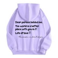 thumbnail image 7 of Dear Person Behind Me Jesus Hoodies for Women Fall Winter Long Sleeve Christian Hooded Sweatshirt with Pockets Pullover Tops, 7 of 7