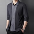 thumbnail image 6 of RUTAYY Men's Shirts Color Block Slim Fit Casual Long Sleeve Turndown Collar Button Down Comfortable Daily Wear Chic Holiday Blouse, 6 of 7