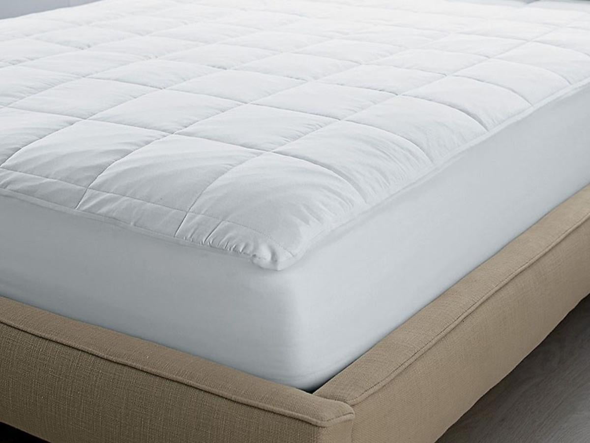 temperature regulating mattress pad full white threshold