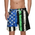 thumbnail image 2 of WAENQINLA Mens American Flag USA Swim Trunks Big and Tall Patriotic Quick Dry Board Shorts with Pockets Summer Holiday Party Beach Shorts, 2 of 5