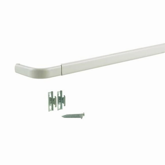 18 to 30 in. Heavy Duty Curtain Rod  White
